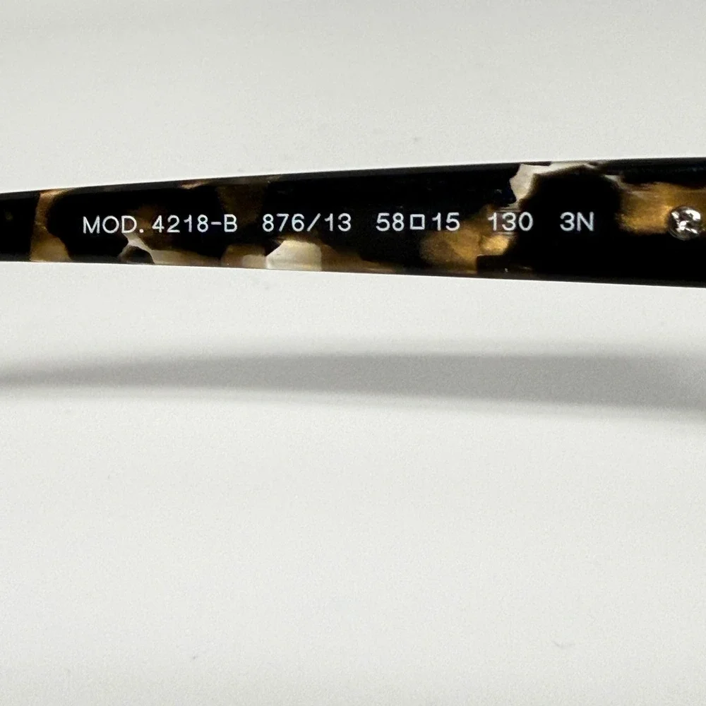 Versace‎ 4218-B Sunglasses Tortoise Shell Medusa Logo Made in Italy 876/13 58-15